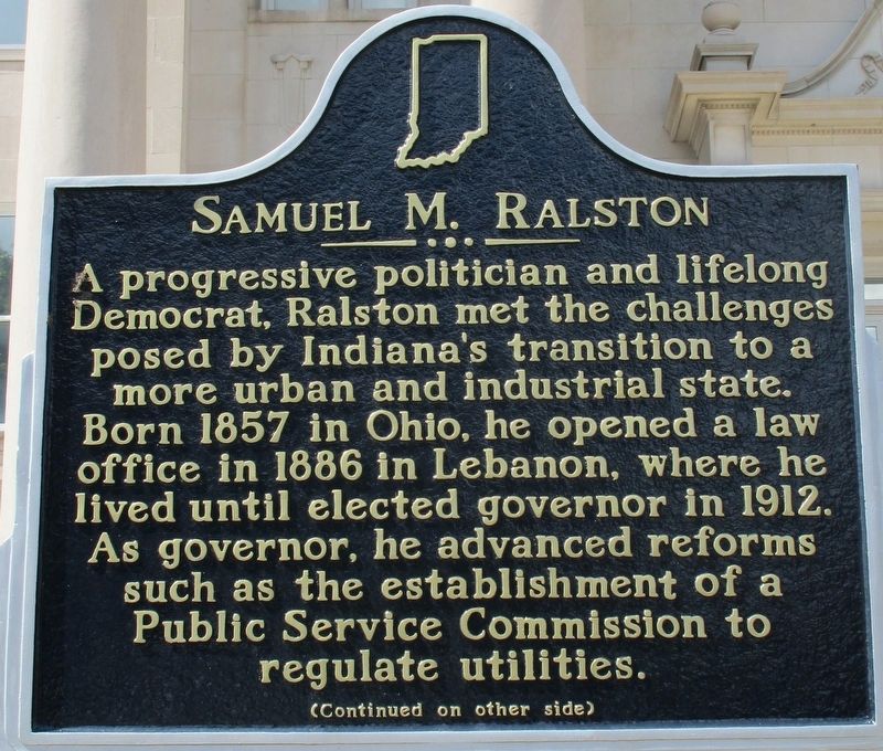 Samuel M. Ralston Marker image. Click for full size.