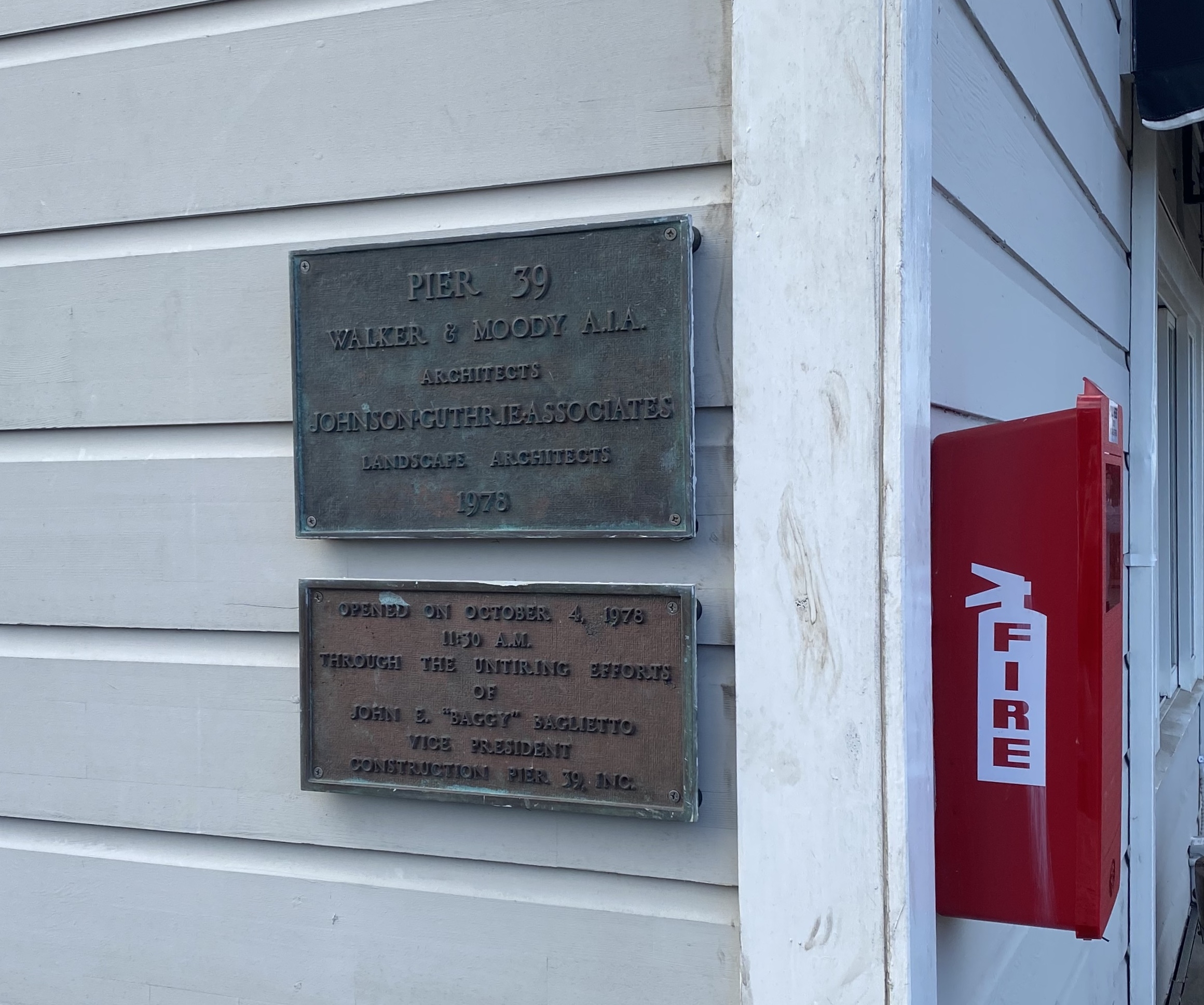 Construction and Opening Day Plaques