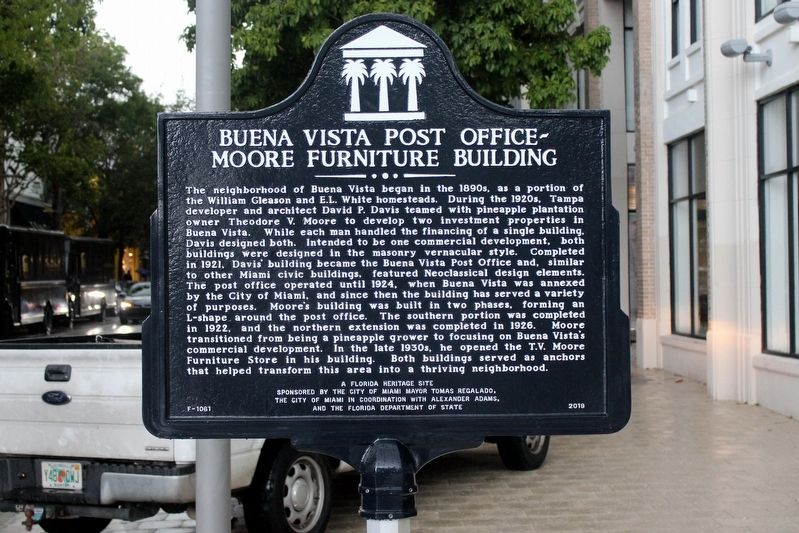 Buena Vista Post Office ~ Moore Furniture Building Marker image. Click for full size.
