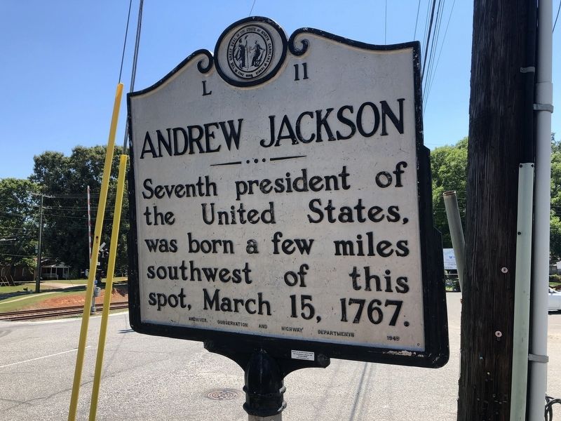 Andrew Jackson Marker image. Click for full size.