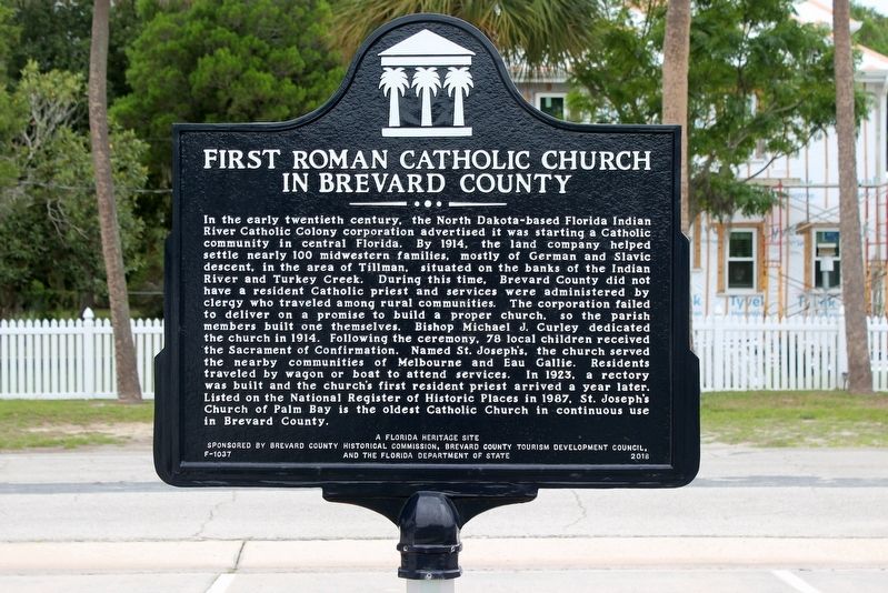 First Roman Catholic Church in Brevard County Marker image. Click for full size.