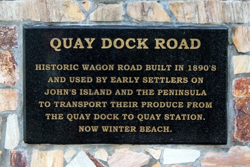Quay Dock Road Marker image. Click for full size.