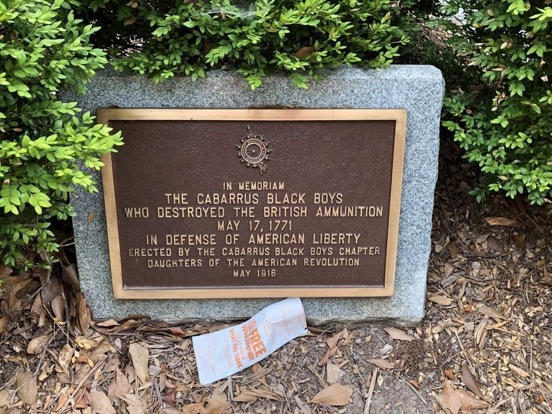 Cabarrus Black Boys Fountain Marker image. Click for full size.