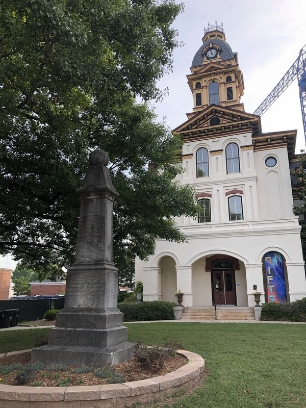 The Confederate Memorial on the grounds of the county courthouse. Click for full size. The Confederate Memorial on the grounds of the county courthouse image. Click for full size.