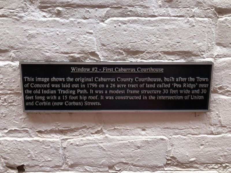 First Cabarrus Courthouse Marker image. Click for full size.