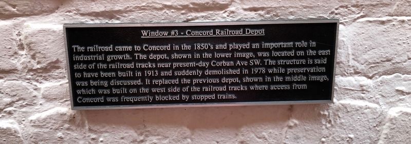 Concord Railroad Depot Marker image. Click for full size.