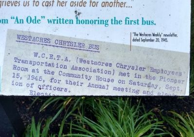 Sharing the Ride on the Westacres Community Bus Marker— bottom right image image. Click for full size.