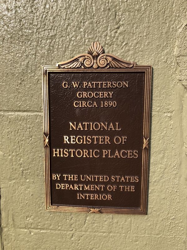 G.W. Patterson Grocery Marker image. Click for full size.