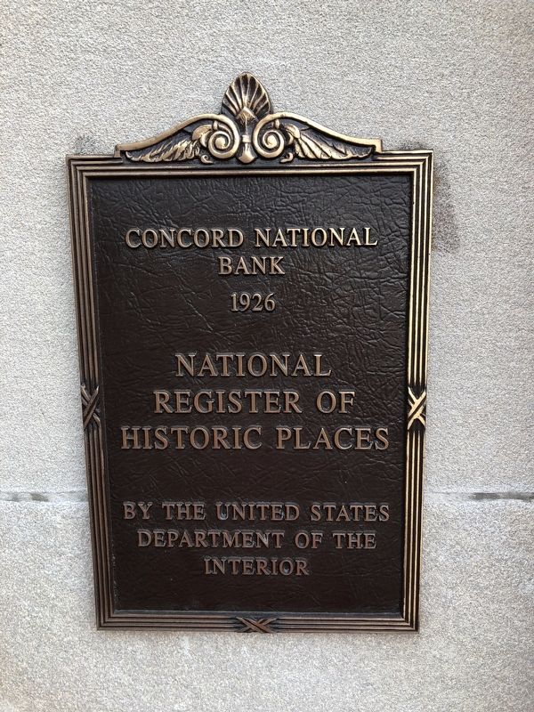 Concord National Bank Marker image. Click for full size.