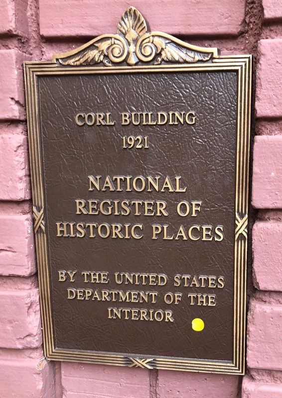 Corl Building Marker image. Click for full size.