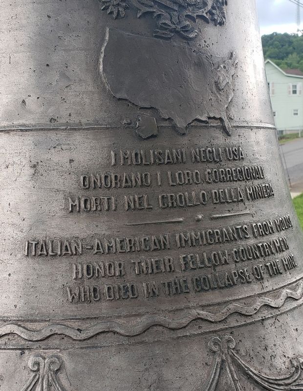 Italian-American Immigrants Memorial Bell - West Face image. Click for full size.