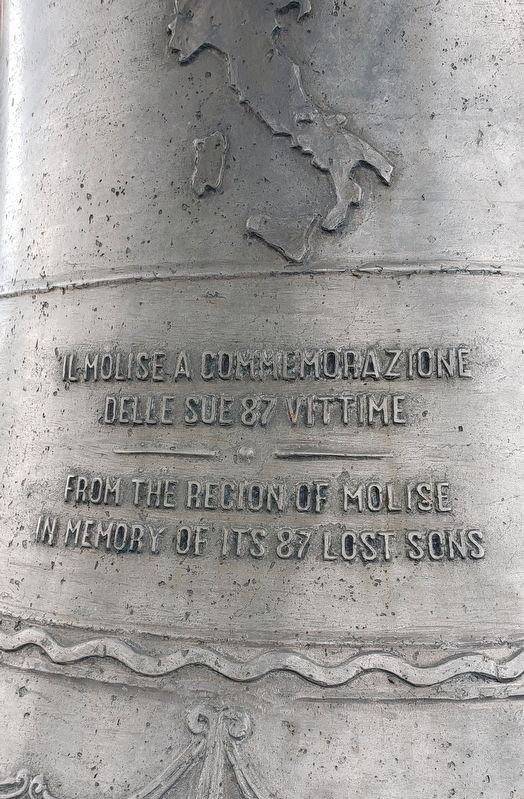 Italian-American Immigrants Memorial Bell - East Face image. Click for full size.