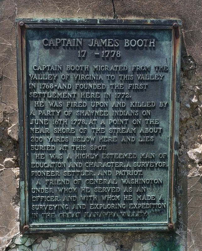 Captain James Booth Marker image. Click for full size.