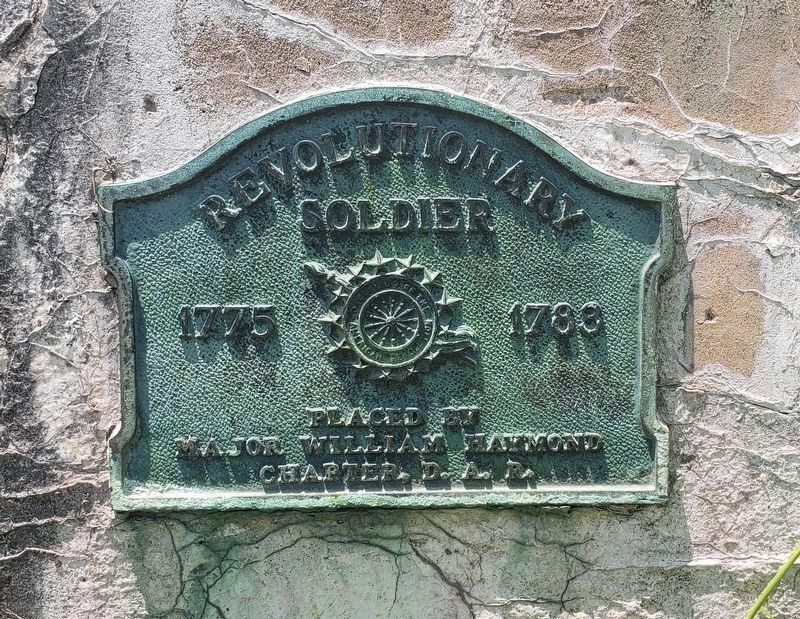 Closeup Of Plaque On Lower Front Of Marker image. Click for full size.