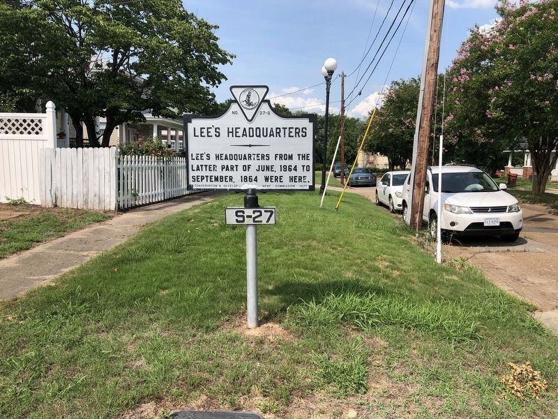 Lee's Headquarters Marker. Click for full size. Lee's Headquarters Marker image. Click for full size.