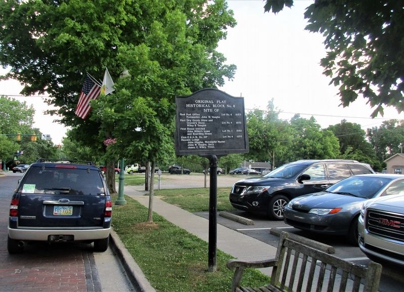Original Plat Historical Block No. 8 Marker image. Click for full size.