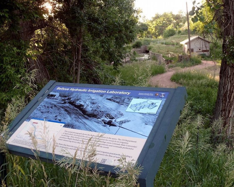 Research Station on the Cache la Poudre River, at Bellvue, Colorado. Click for full size. Research Station on the Cache la Poudre River, at Bellvue, Colorado image. Click for full size.