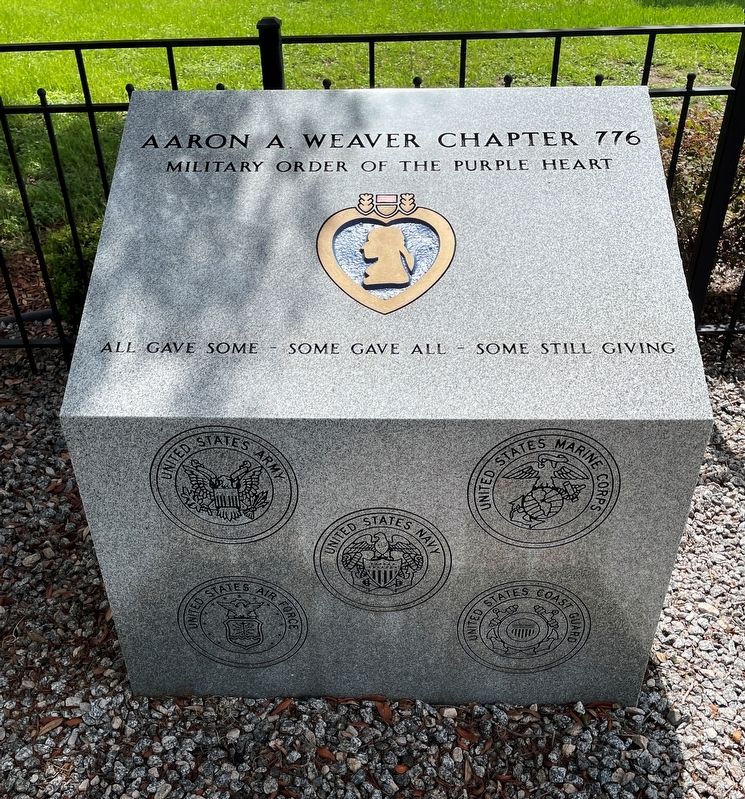 Military Order of the Purple Heart Marker image. Click for full size.