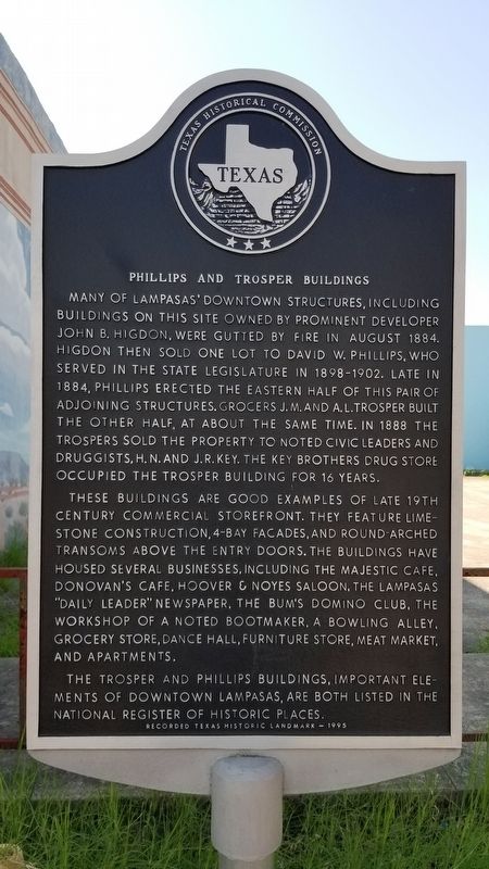 Phillips and Trosper Buildings Marker image. Click for full size.
