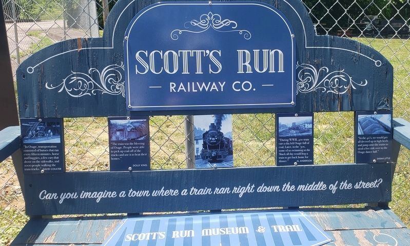 Scott's Run Railway Co. Marker image. Click for full size.