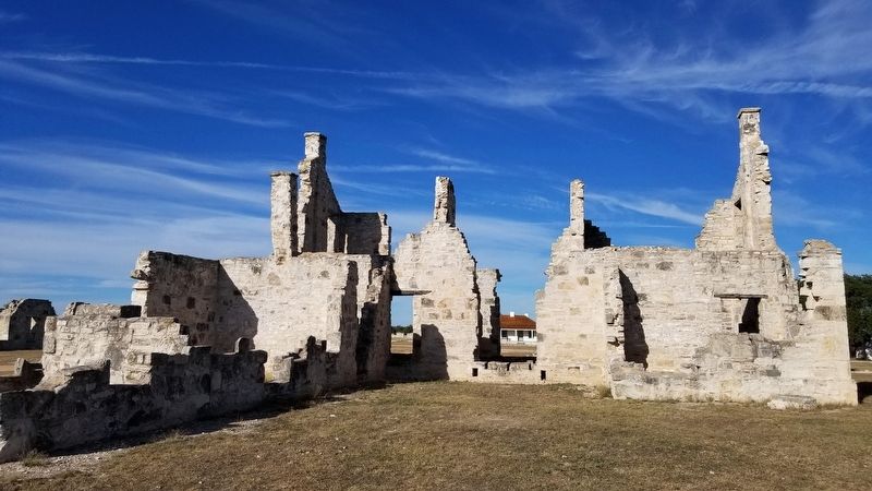 Ruins of the old barracks. Click for full size. Ruins of the old barracks image. Click for full size.