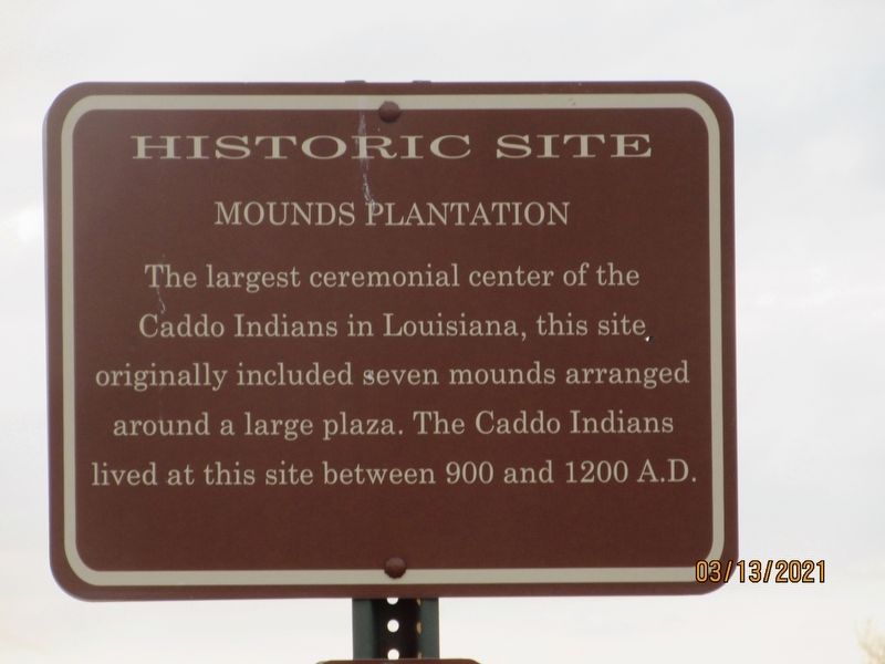 Mounds Plantation Marker image. Click for full size.