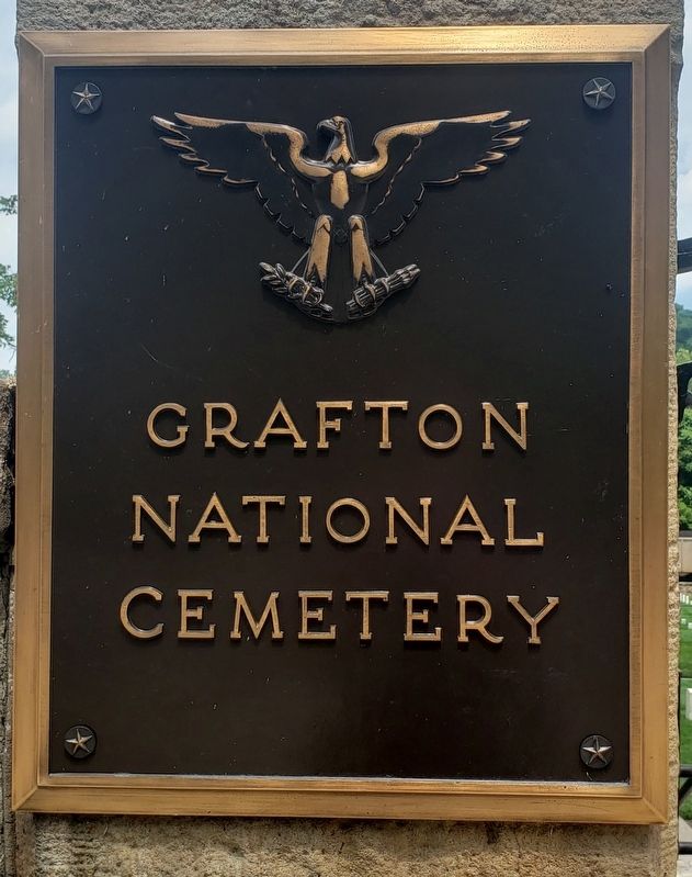 Grafton National Cemetery Sign image. Click for full size.