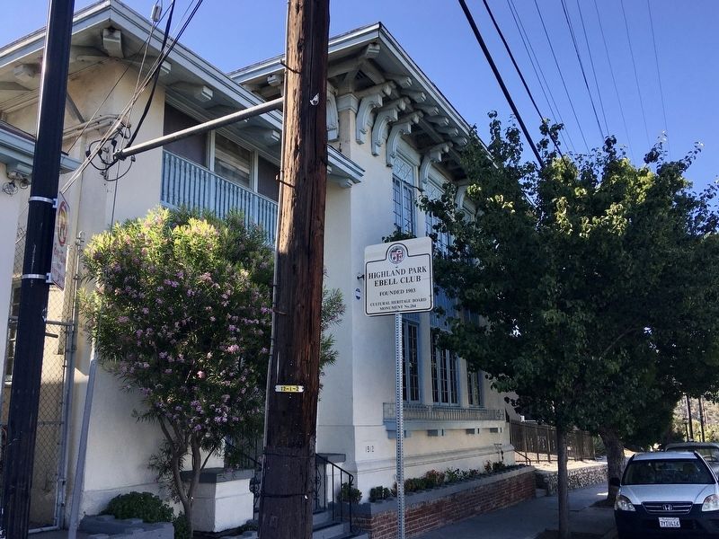 Ebell Club and Street Sign. Click for full size. Ebell Club and Street Sign image. Click for full size.