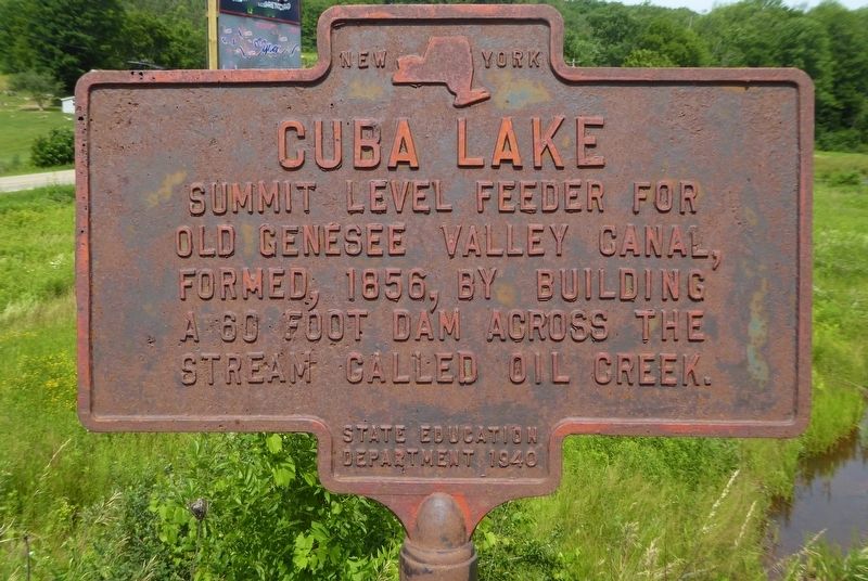 Cuba Lake Marker image. Click for full size.