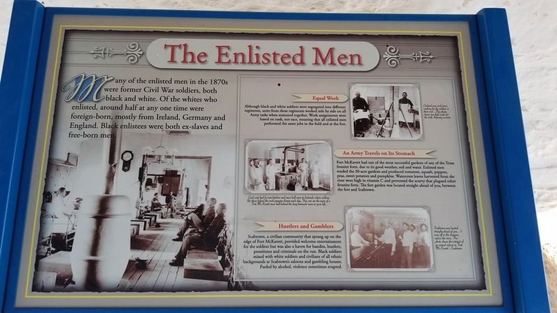 The Enlisted Men Marker image. Click for full size.