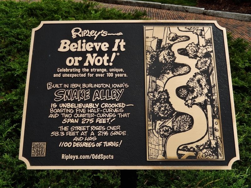 Snake Alley Marker image. Click for full size.