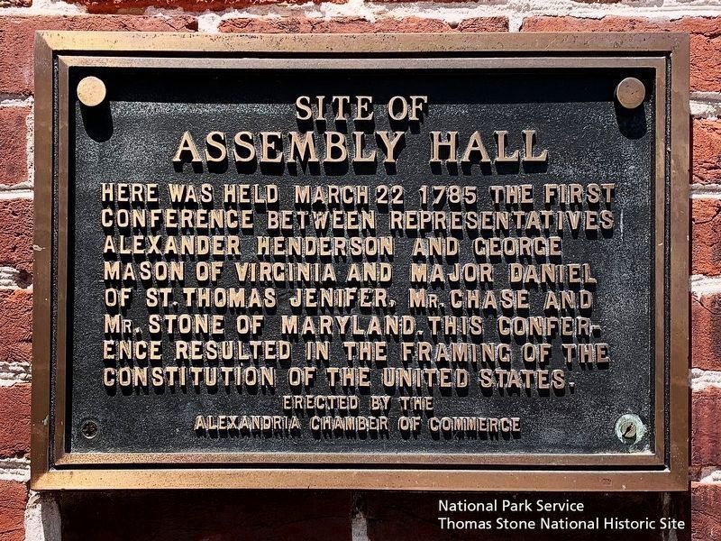 Site of Assembly Hall Marker image. Click for full size.