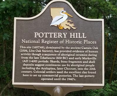 Pottery Hill Marker image. Click for full size.