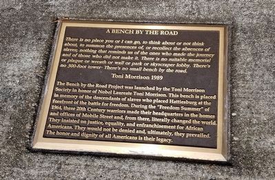 A Bench By The Road Marker image. Click for full size.