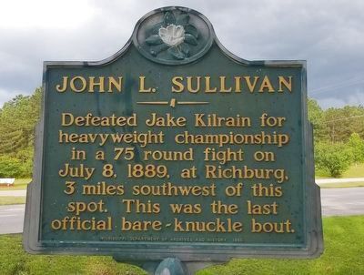 John L. Sullivan Marker image. Click for full size.