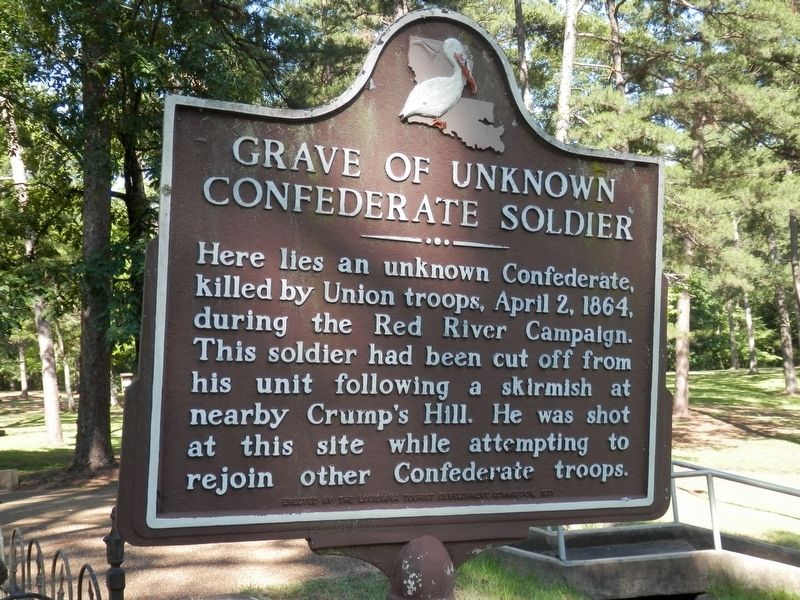 Grave of Unknown Confederate Soldier Marker image. Click for full size.