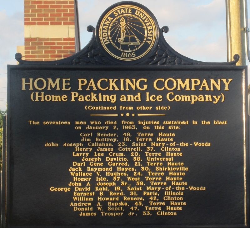 Home Packing Company Marker image. Click for full size.