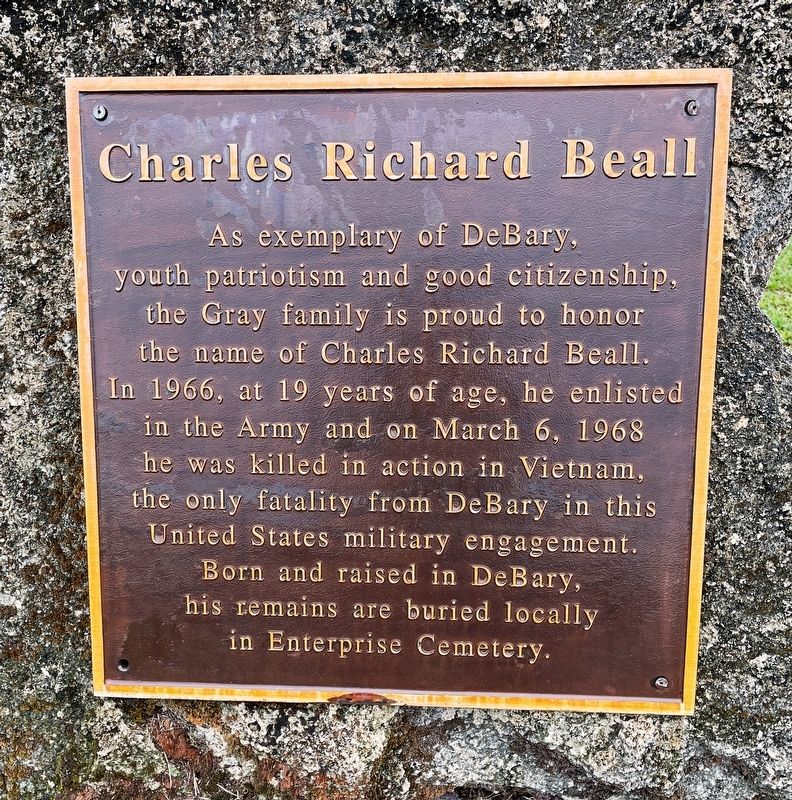 Charles Richard Beall Memorial image. Click for full size.