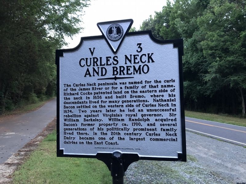 Curles Neck and Bremo Marker image. Click for full size.