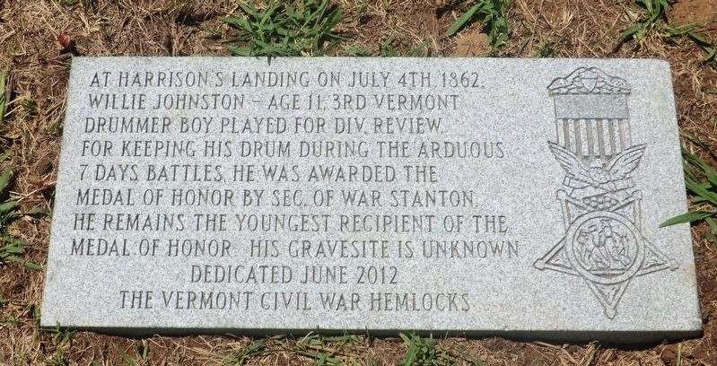 Willie Johnston Marker image. Click for full size.