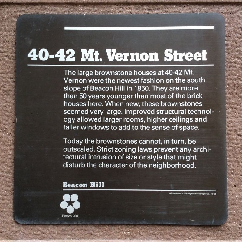40-42 Mt. Vernon Street Marker image. Click for full size.