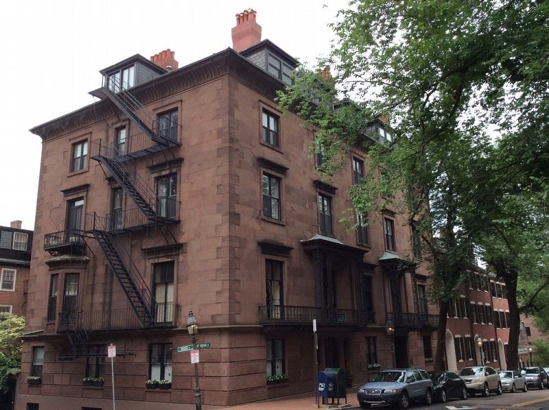 40-42 Mt. Vernon Street and Marker. Click for full size. 40-42 Mt. Vernon Street and Marker image. Click for full size.