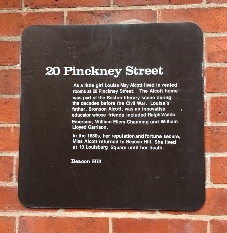 20 Pinckney Street Marker image. Click for full size.