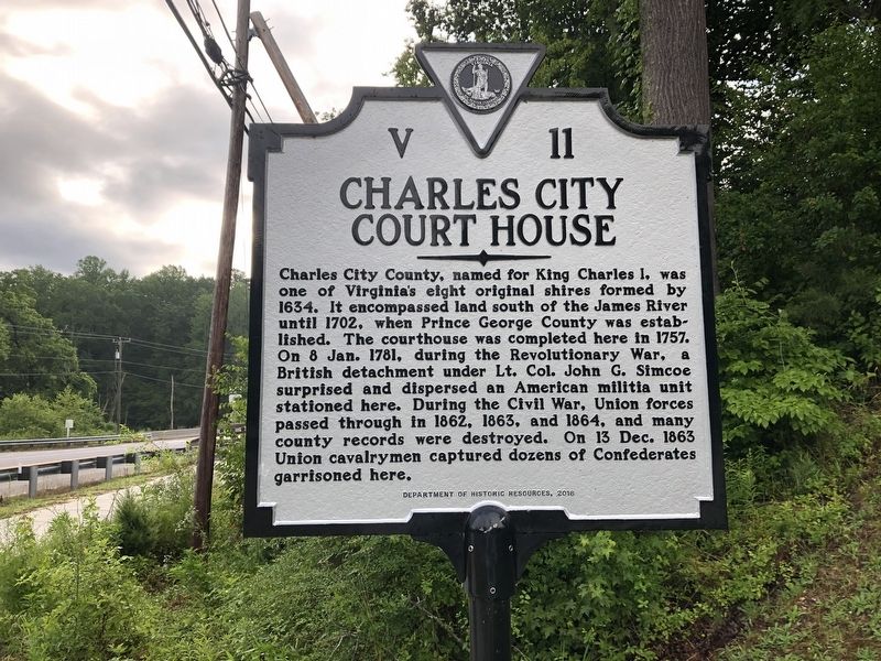 Charles City Court House Marker image. Click for full size.