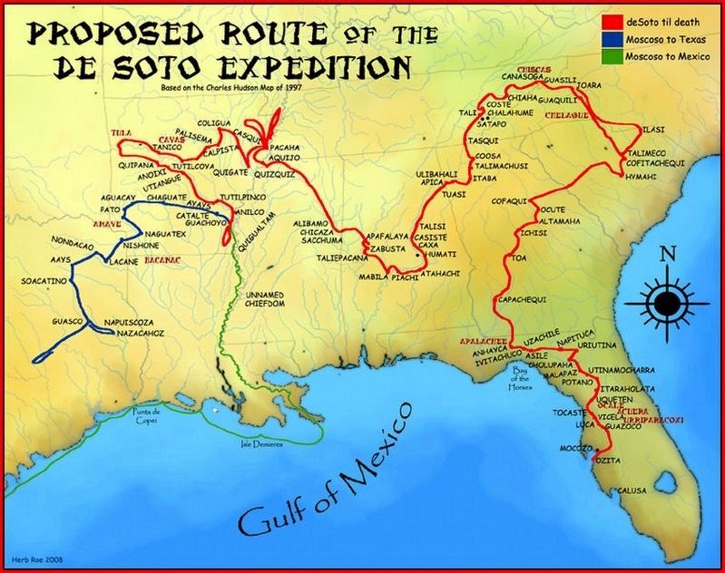 The DeSoto Trail. Click for full size. The DeSoto Trail image. Click for full size.