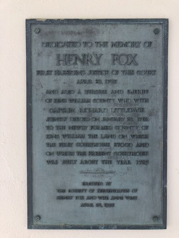 Henry Fox Marker image. Click for full size.