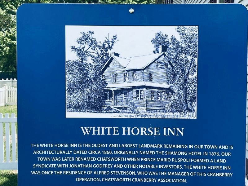 The White Horse Inn Marker image. Click for full size.