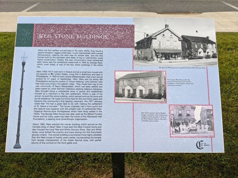 Weis Stone Buildings Marker image. Click for full size.