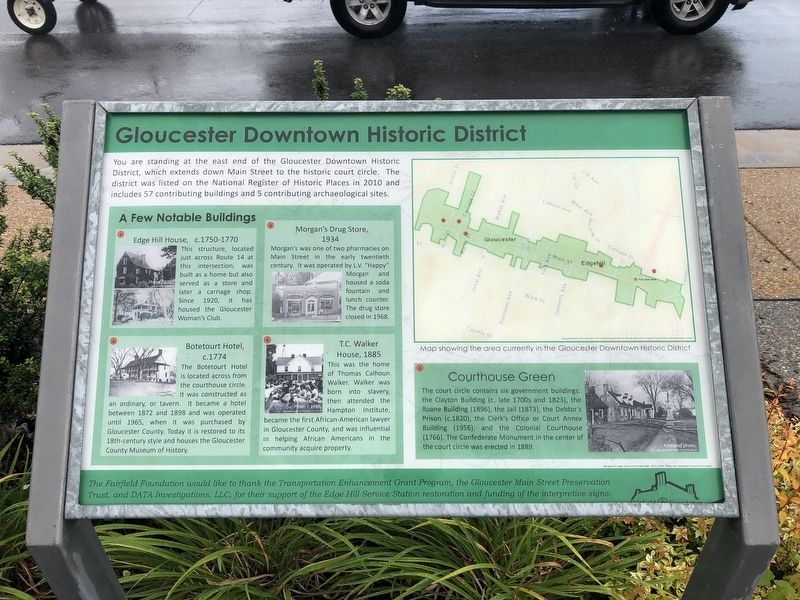 Gloucester Downtown Historic District Marker image. Click for full size.