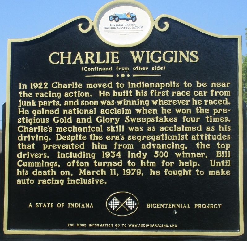 Charlie Wiggins Marker image. Click for full size.